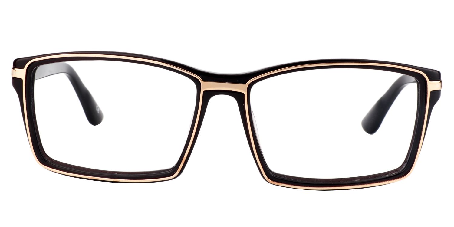 Rectangle Brown Glasses | Zeelool Glasses0