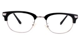 Adrian Rectangle Black Glasses0