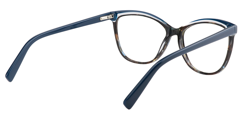 Cateye Dark Blue Glasses | Zeelool Eyeglasses5