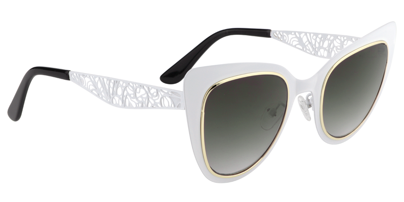Cateye White Sunglasses | Zeelool Sunglasses3