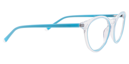 Adrienne Round Blue&Clear Glasses4