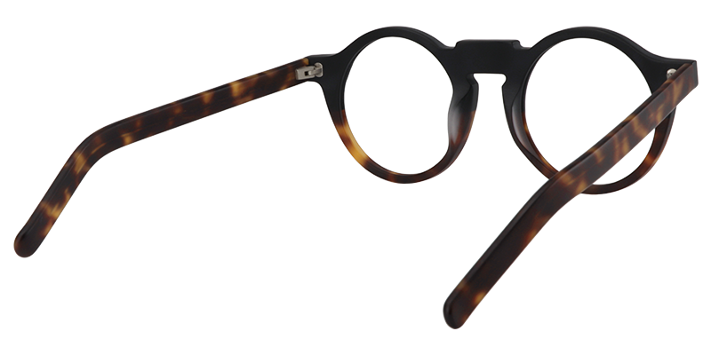 Round Tortoise-Gold Glasses | Zeelool Eyewear5