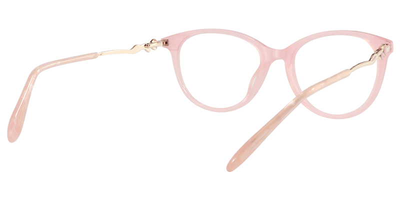 Oval Pink Glasses | Zeelool Eyewears Online5