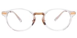 Bailey Round Clear Glasses0