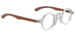 Alexis Round Clear Glasses4