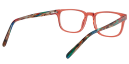 Gloria Rectangle Living Coral Glasses 5