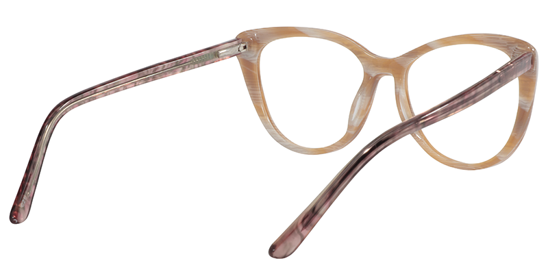 Cateye Brown Glasses | Zeelool Eyeglass Frames5