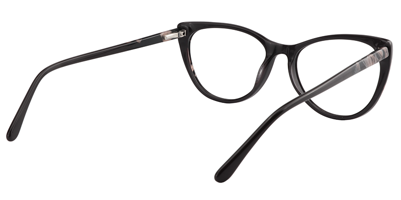 Oval Black Glasses | Zeelool Eyeglass Frames5