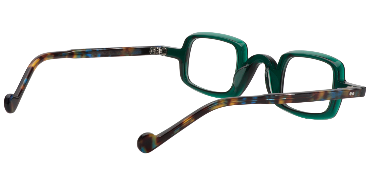Sheila Square Dark-Green Glasses | Zeelool Eyeglass Frames5