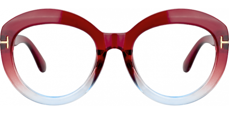 Cateye Red Glasses | Zeelool Eyeglasses Online0