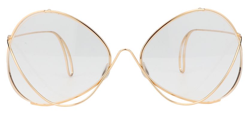 Doris Geometric Gold Glasses