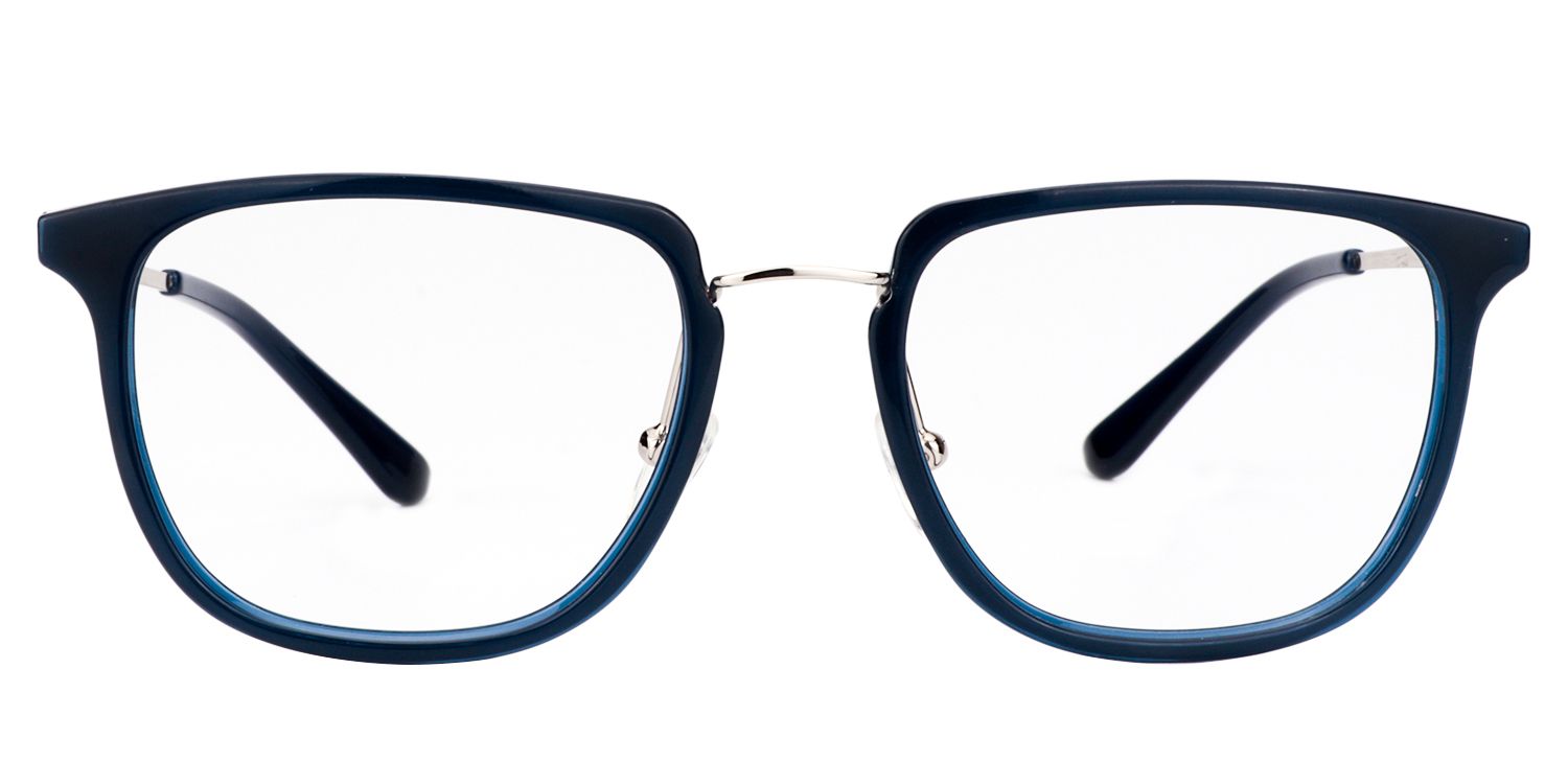 Square Dark Blue Glasses | Zeelool Glasses0
