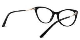 Calypso Cat Eye Black Glasses4