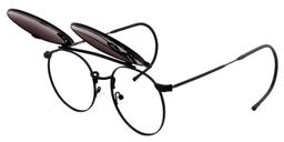 Bertie Aviator Black Glasses3