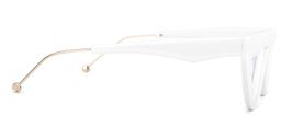 Gyllenhaal Cateye White Glasses3