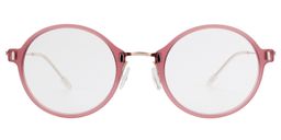 Olga Round Pink Glasses0