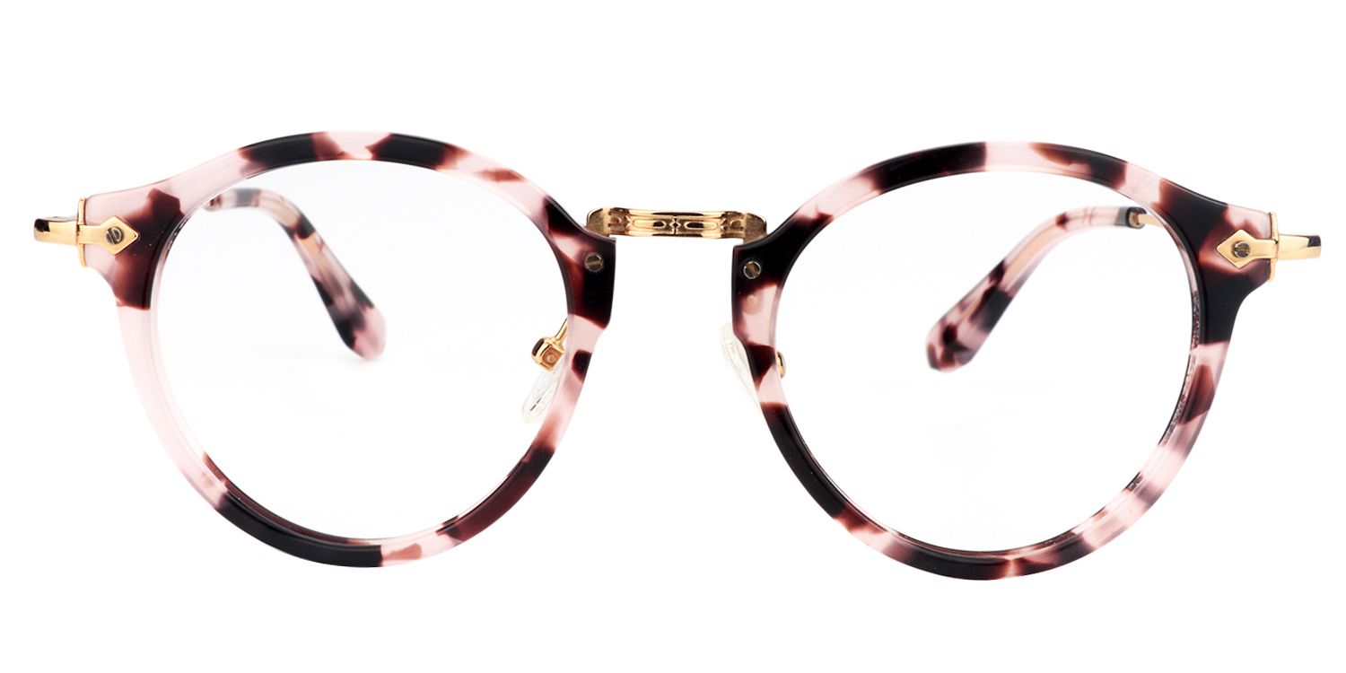 Round Red Tortoise Glasses | Zeelool Glasses0