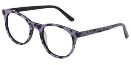 Valerie Round Purple Tortoise Glasses3