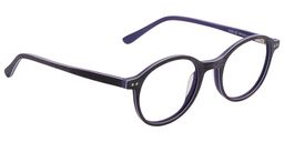 Vanessa Round Purple Glasses 4