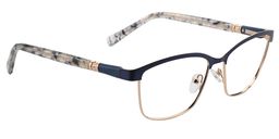 Victoria Rectangle Dark Blue Glasses4