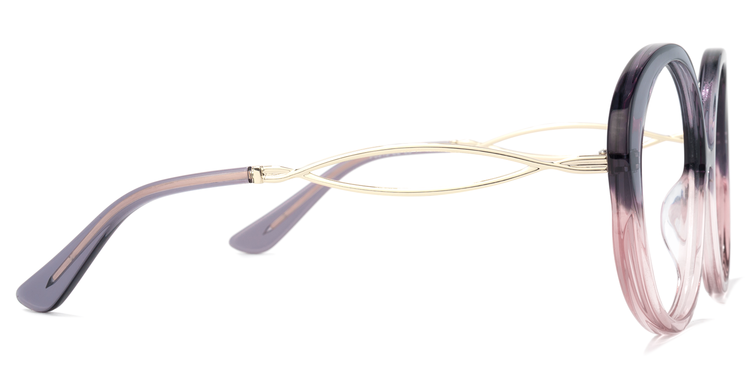 Round Purple Glasses | Zeelool Glasses3