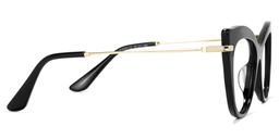 Indira Cat Eye Black Glasses3