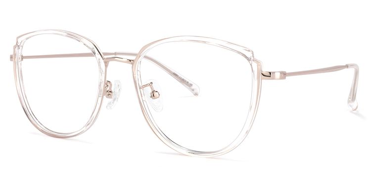 Reagan Cateye Clear Glasses