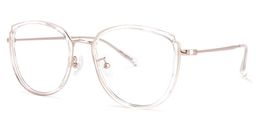 Reagan Cateye Clear Glasses1