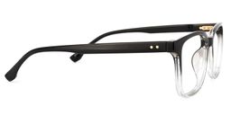 Roman Rectangle Black Glasses3