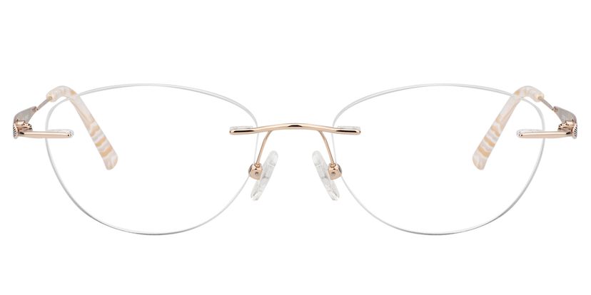 Melody Oval Gold Glasses