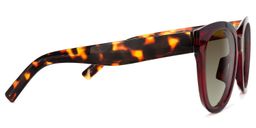 Harrell Square Dark-Red Sunglasses3