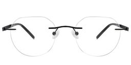 Clifford Round Black Glasses0