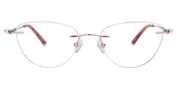 Cyndi Oval Light Purple Glasses0