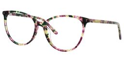 Cleo Cat Eye Purple Floral Glasses3