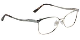 Leander Rectangle Silver Glasses2