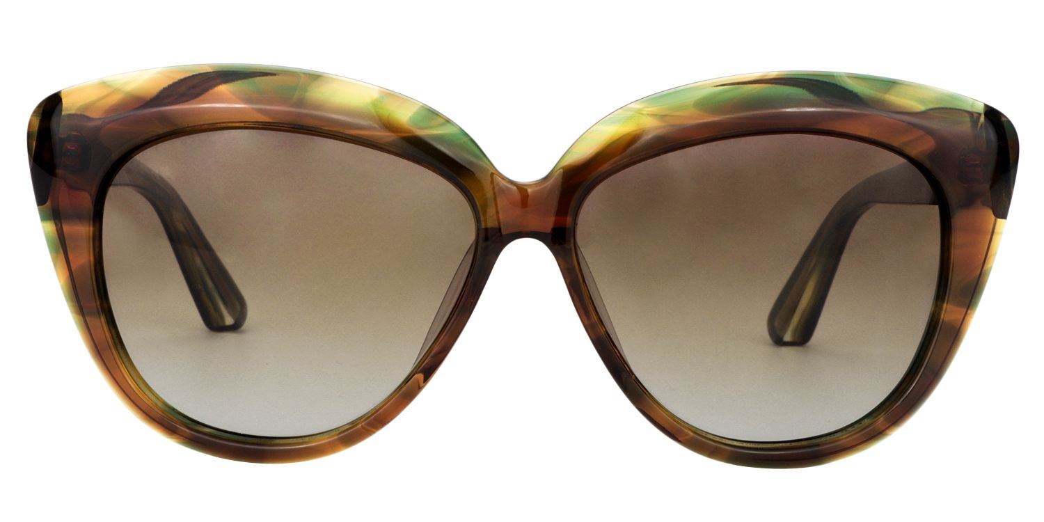 Cat eye Brown Sunglasses | Zeelool Sunglasses0