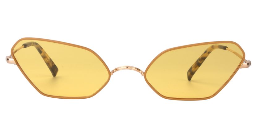Bunny Beige Geometric Sunglasses