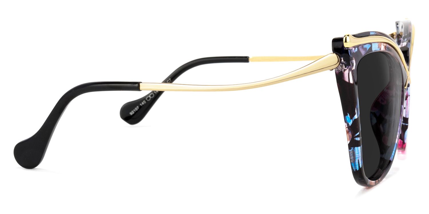 Winston Mixed Floral Butterfly Frame Sunglasses | ZEELOOL UK2