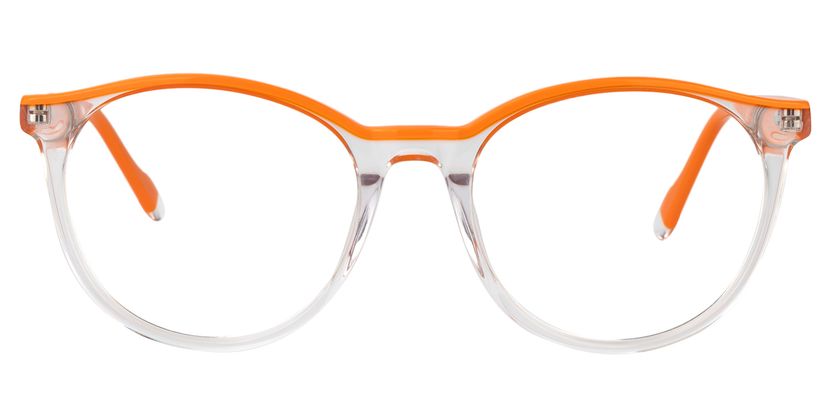 Fanny Round Orange Glasses