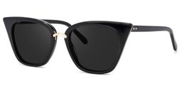 Tallulah Cat Eye Black Sunglasses 1