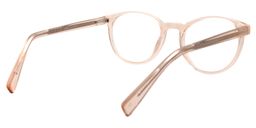 Andrew Round Beige/Clear Glasses5