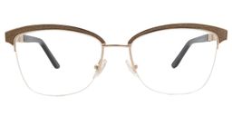 Oliver Light Brown Square Glasses0
