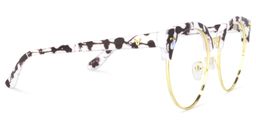 Tatiana Browline White-Black Glasses3