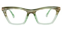 Aicken Square Green Glasses0
