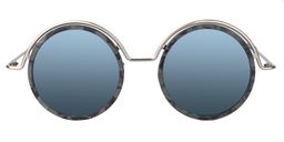 Alban Round Gray Tortoise Sunglasses0