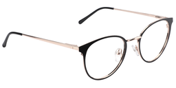 Kayla Round Black Glasses3