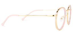 Yahya Round Gold-Pink Glasses3