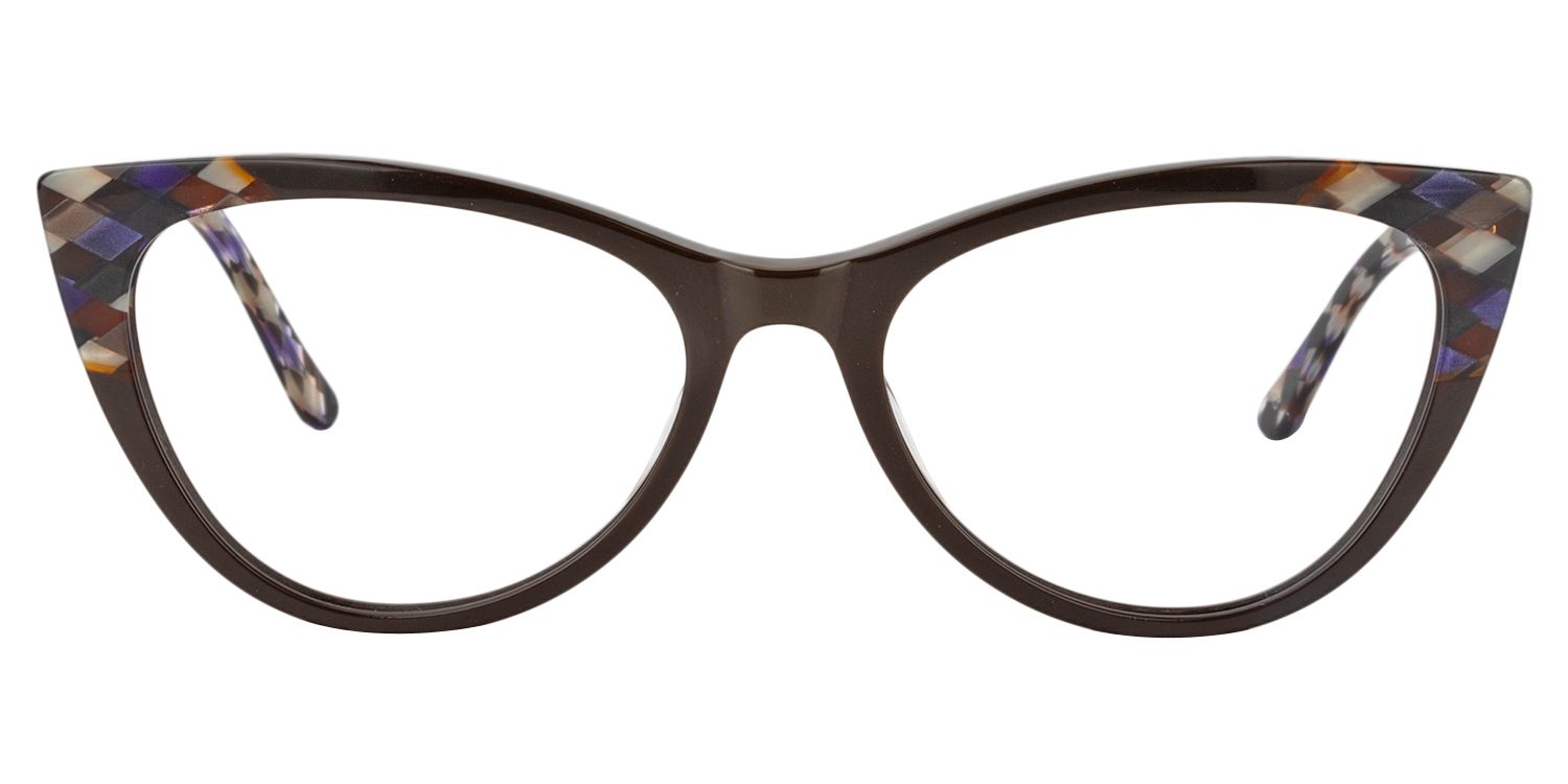 Cateye Brown Glasses | Zeelool Glasses0