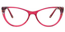 Tamara Cat Eye Red Glasses0