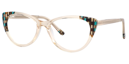 Tamara Cat Eye Beige Glasses2